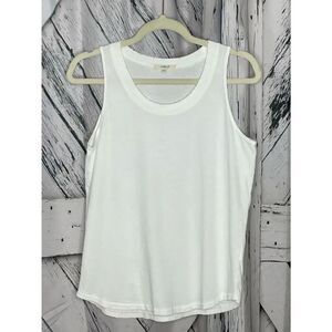 Leallo Distressed Tank Top White M